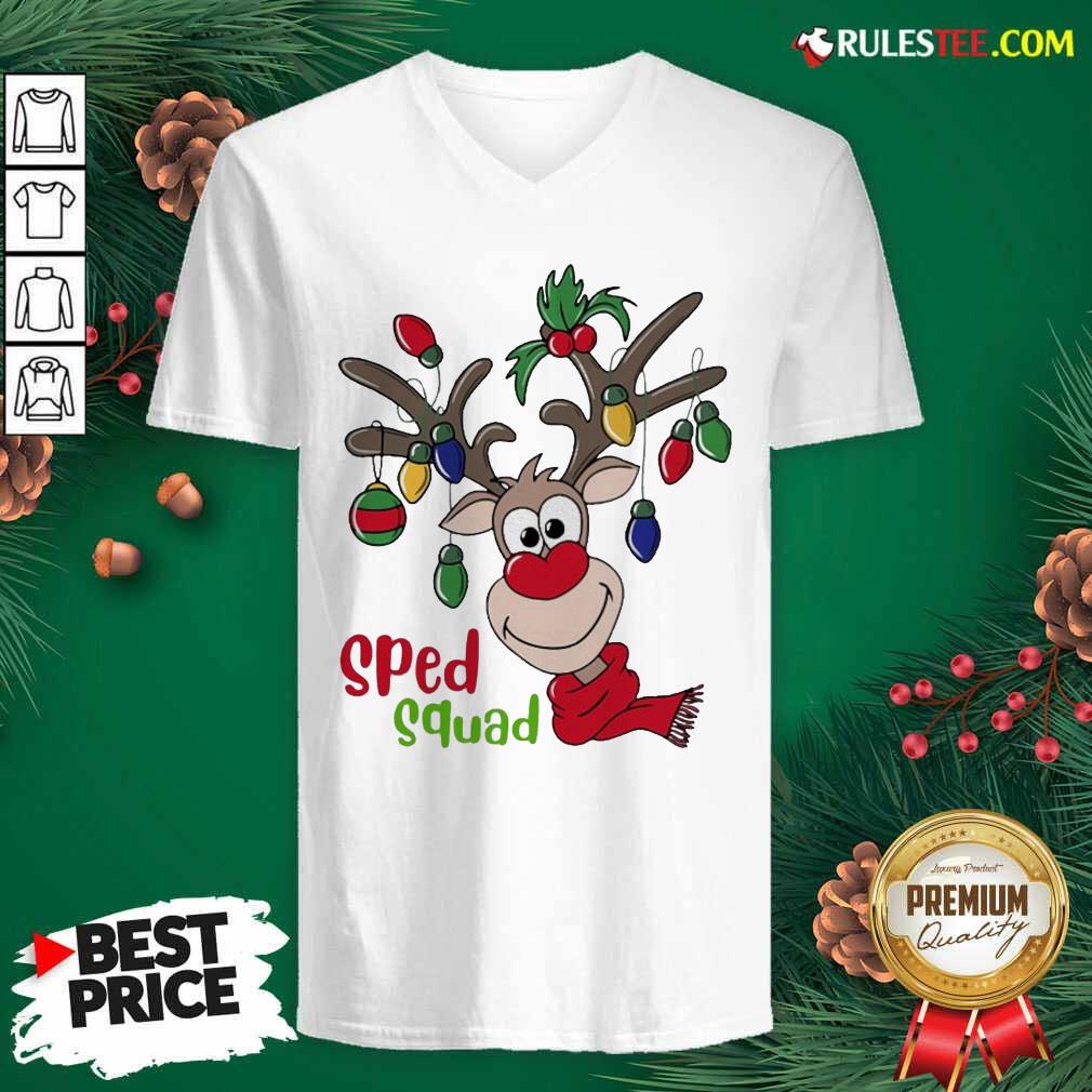 Perfect Reindeer Sped Squad Christmas Shirt - Image 3