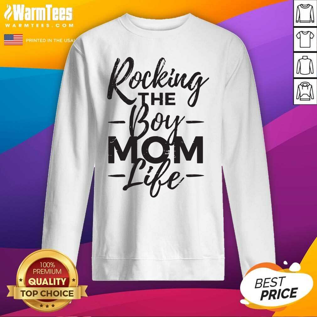 Perfect Rocking The Boy Mom Life Shirt - Image 4