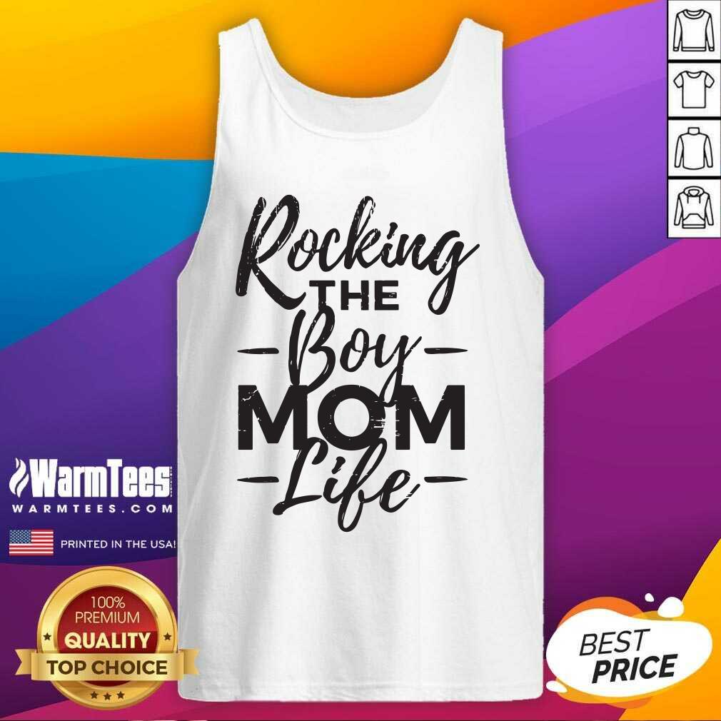 Perfect Rocking The Boy Mom Life Shirt - Image 3