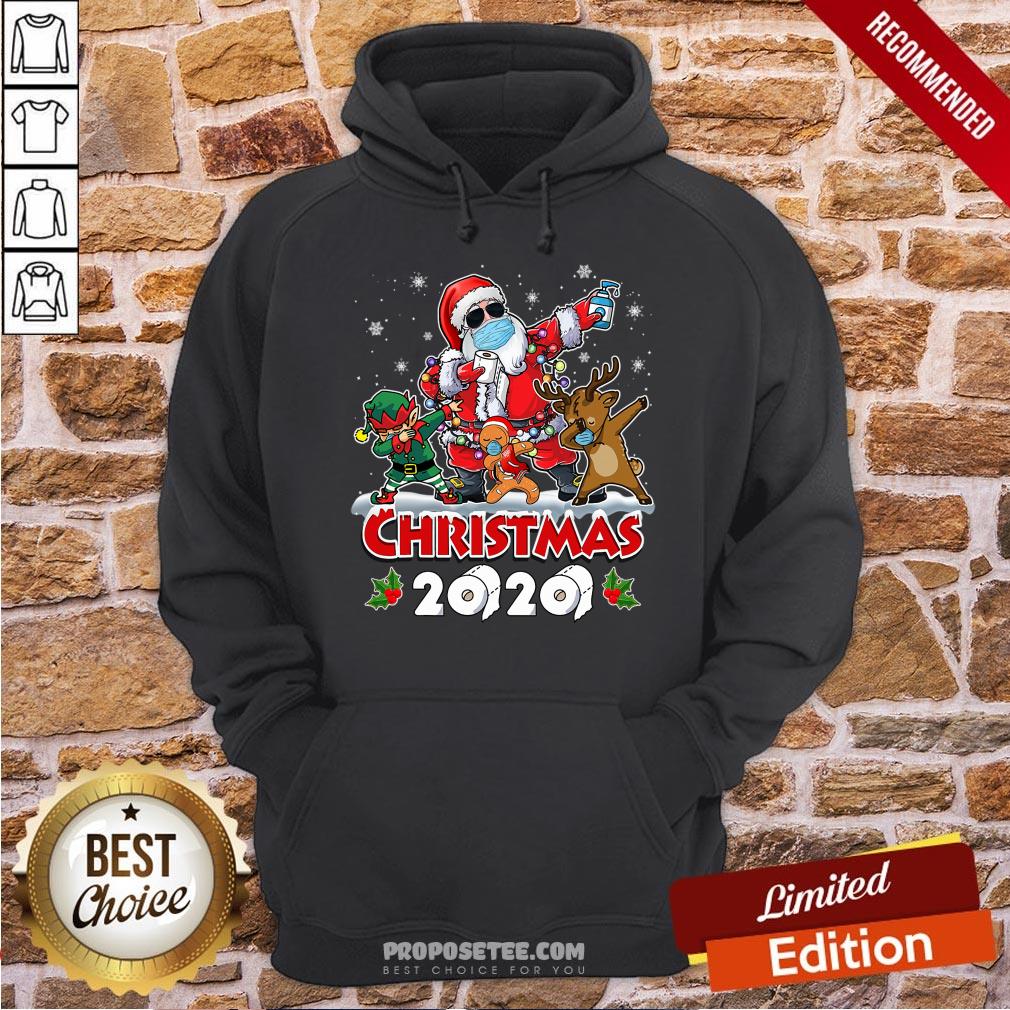 Perfect Santa And Friends Wearing Mask - New Christmas 2020 Shirt - Image 2