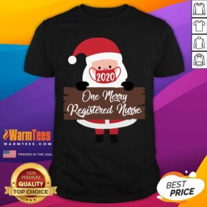 Perfect Santa Claus Face Mask 2020 One Merry Rad Tech Christmas Shirt