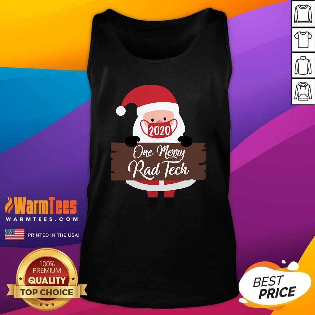 Perfect Santa Claus Face Mask 2020 One Merry Registered Nurse Christmas Shirt - Image 4