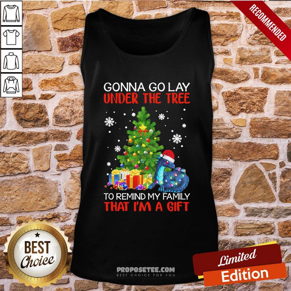 Perfect Santa Dragon Gonna Go Lay Under The Tree To Remind My Family That I'm A Gift Christmas Shirt - Image 2