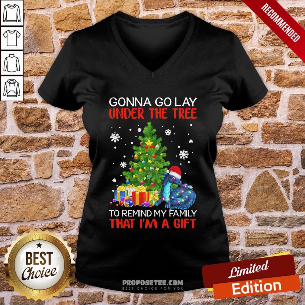 Perfect Santa Dragon Gonna Go Lay Under The Tree To Remind My Family That I'm A Gift Christmas Shirt - Image 4