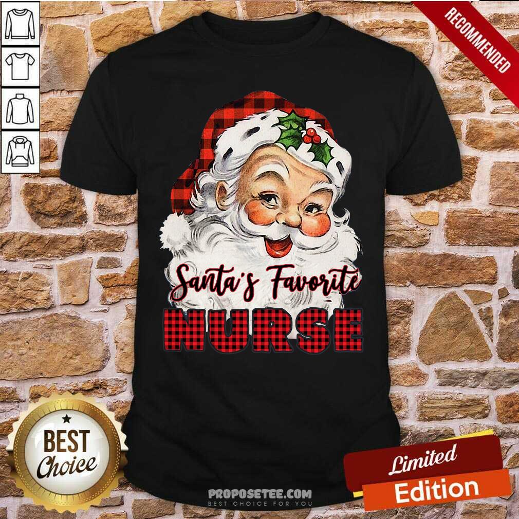 Perfect Santa’s Claus Favorite Nurse Christmas 2020 Shirt