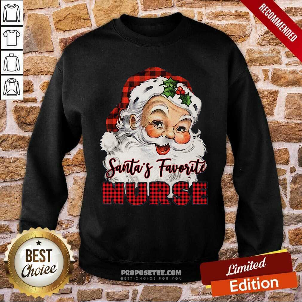 Perfect Santa’s Claus Favorite Nurse Christmas 2020 Shirt - Image 5