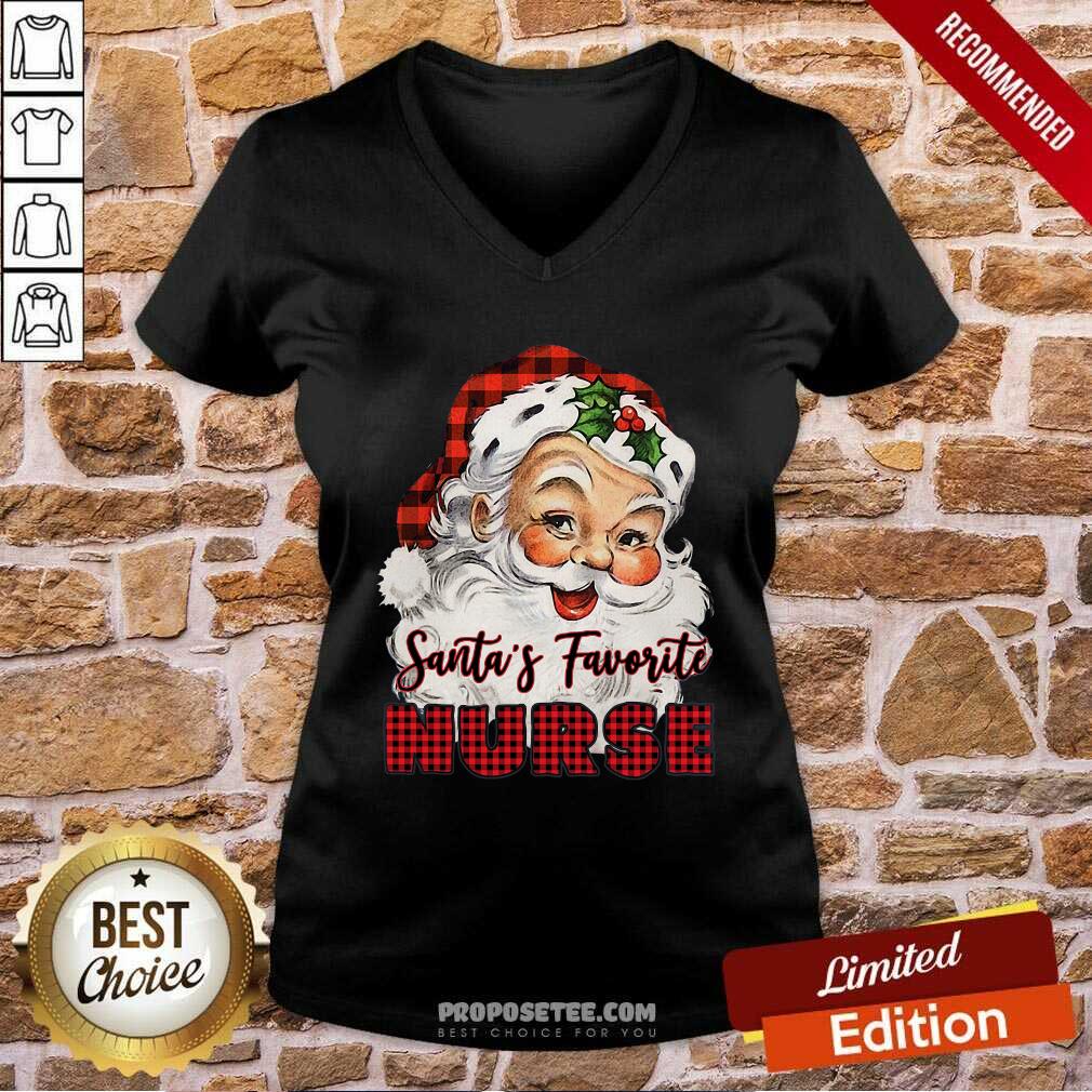Perfect Santa’s Claus Favorite Nurse Christmas 2020 Shirt - Image 3