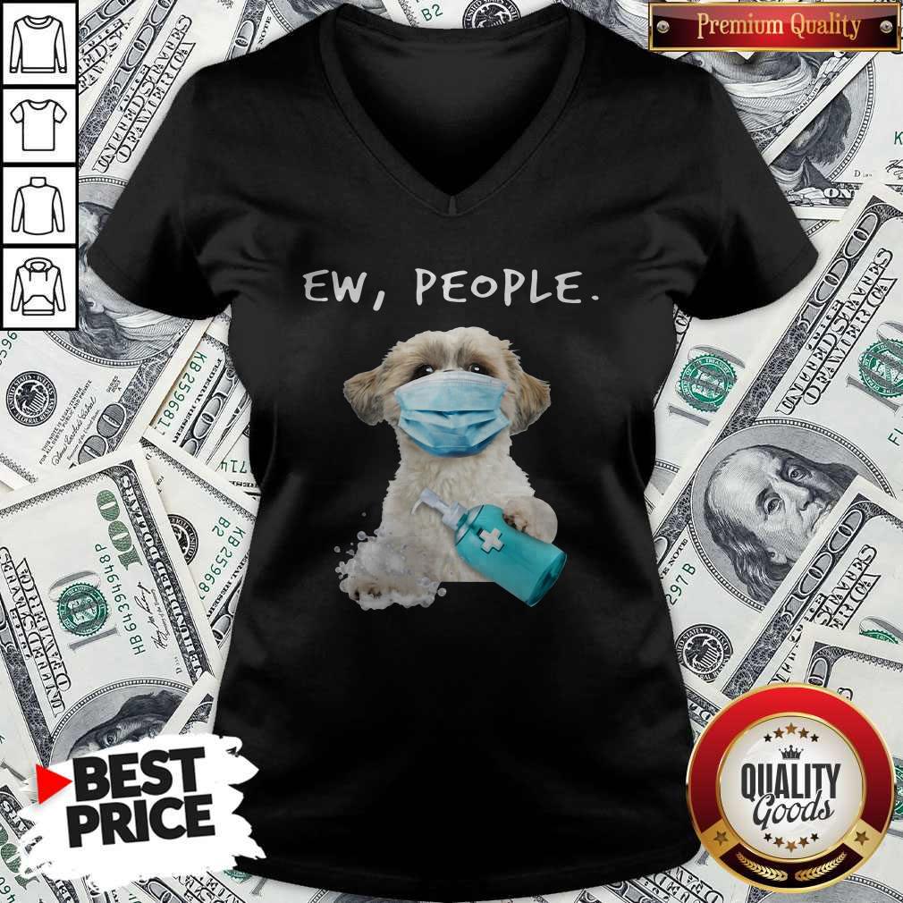 Perfect Shih Tzu Ew People Face Mask Wash Your Hands Shirt - Image 2