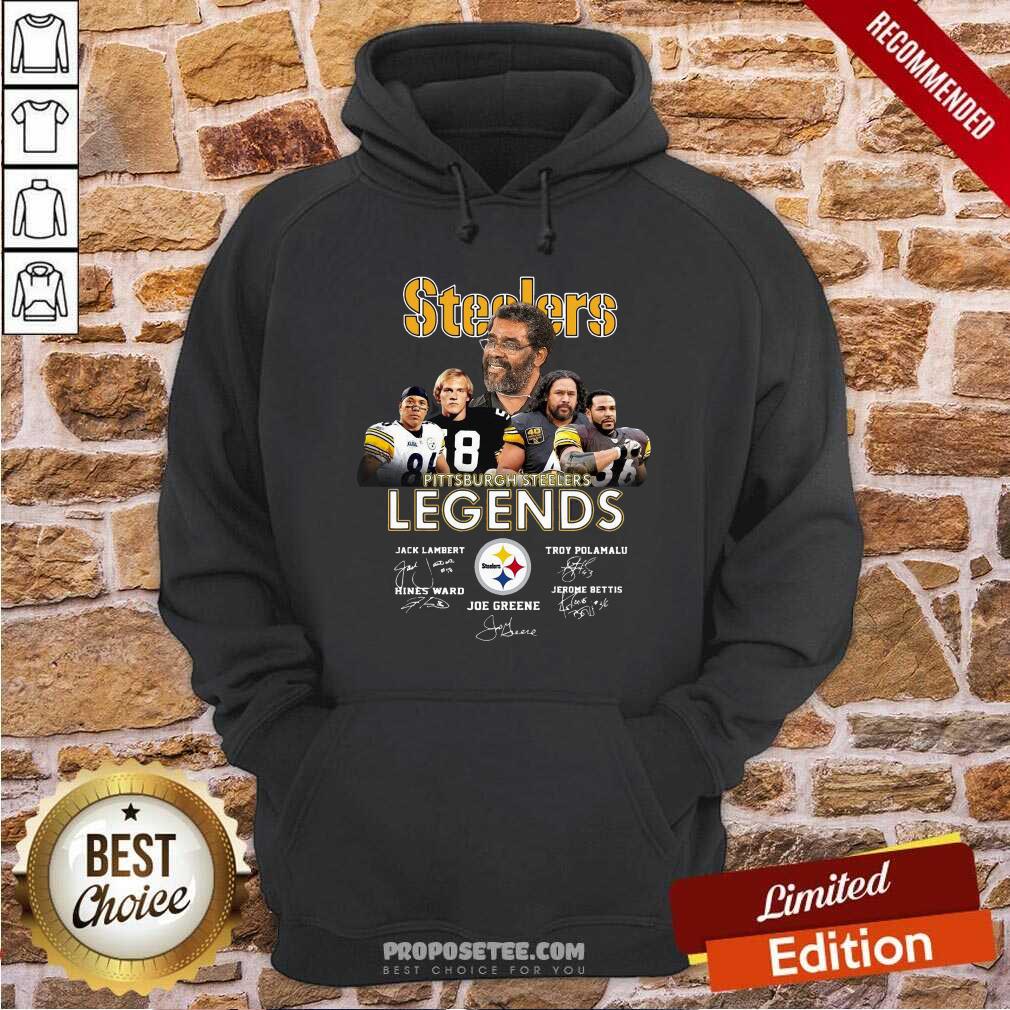 Perfect Steelers Pittsburgh Steelers Legends Signatures Shirt - Image 2