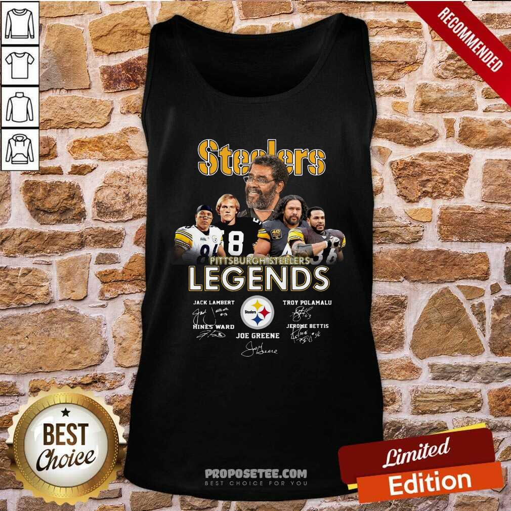 Perfect Steelers Pittsburgh Steelers Legends Signatures Shirt - Image 4