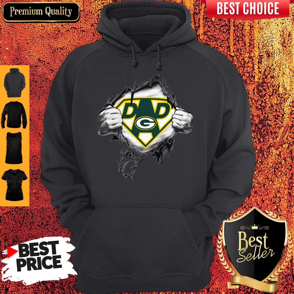 Perfect Superhero Green Bay Packers Father’s Day T-Shirt - Image 3