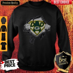 Alternative view of Perfect Superhero Green Bay Packers Father’s Day T-Shirt