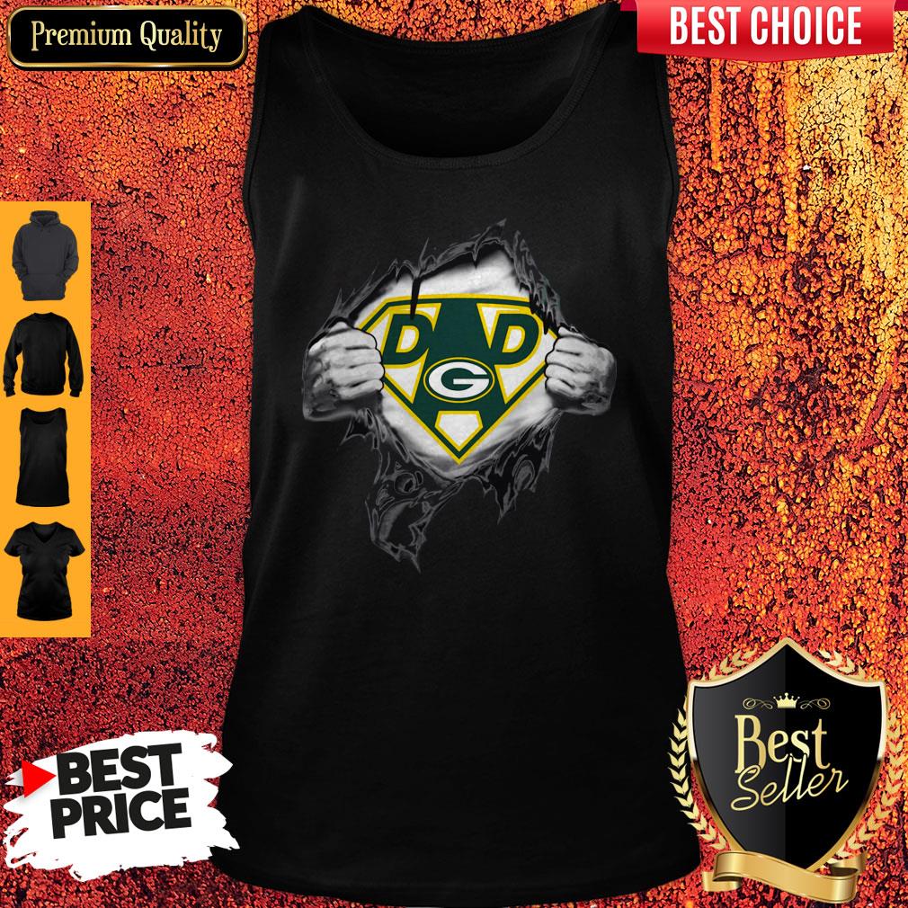 Perfect Superhero Green Bay Packers Father’s Day T-Shirt - Image 5