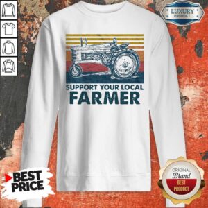 Alternative view of Perfect Support Your Local Farmer Agrimotor Vintage Retro T-Shirt