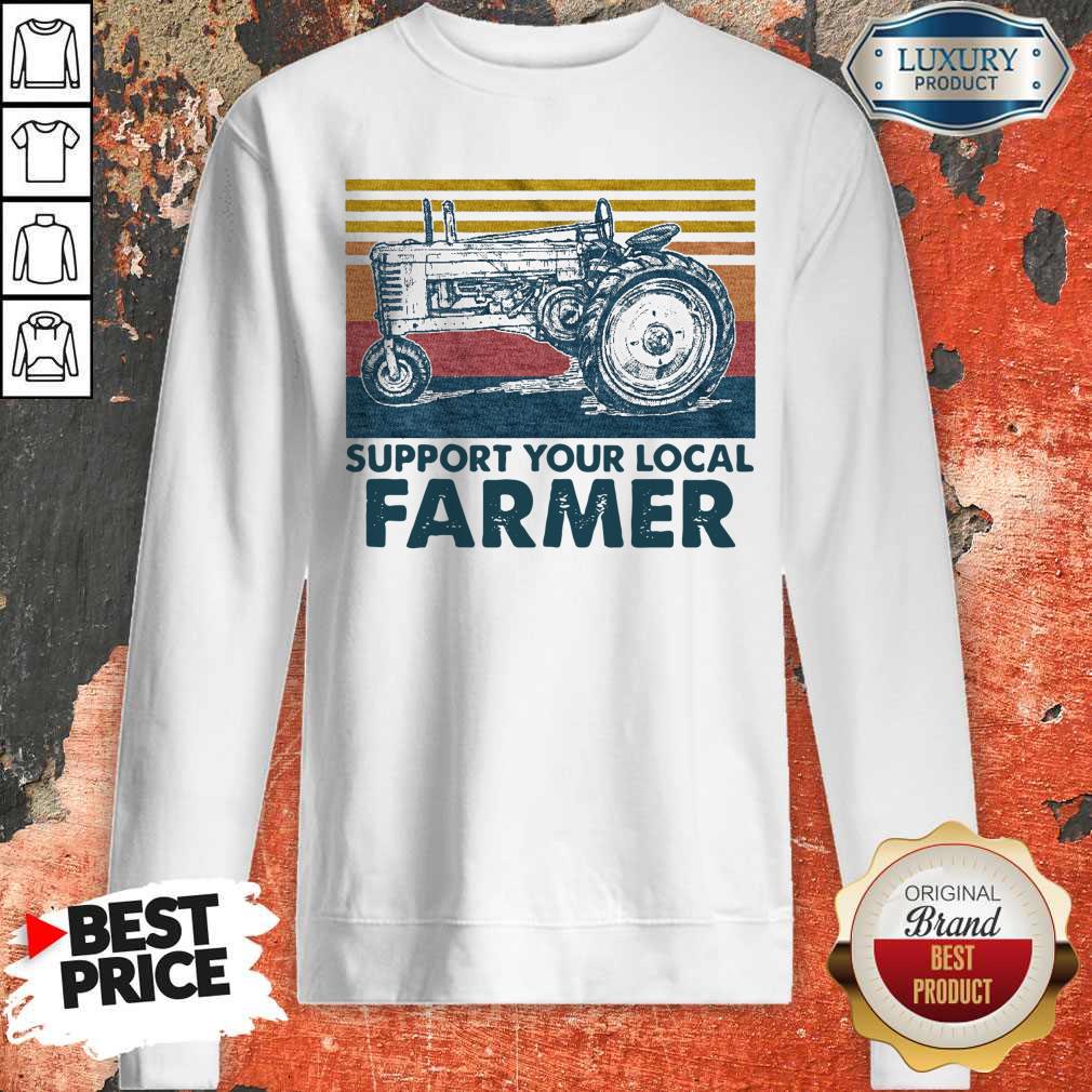 Perfect Support Your Local Farmer Agrimotor Vintage Retro T-Shirt - Image 2