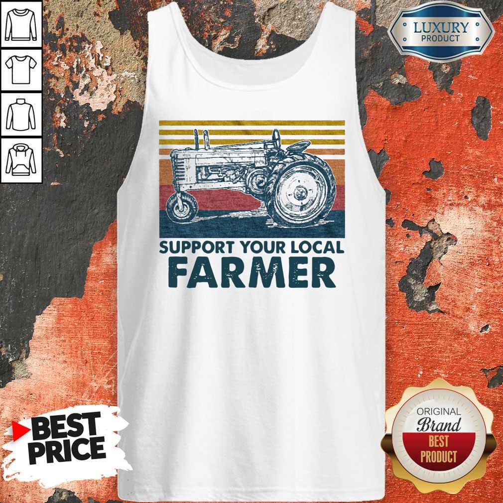 Perfect Support Your Local Farmer Agrimotor Vintage Retro T-Shirt - Image 5