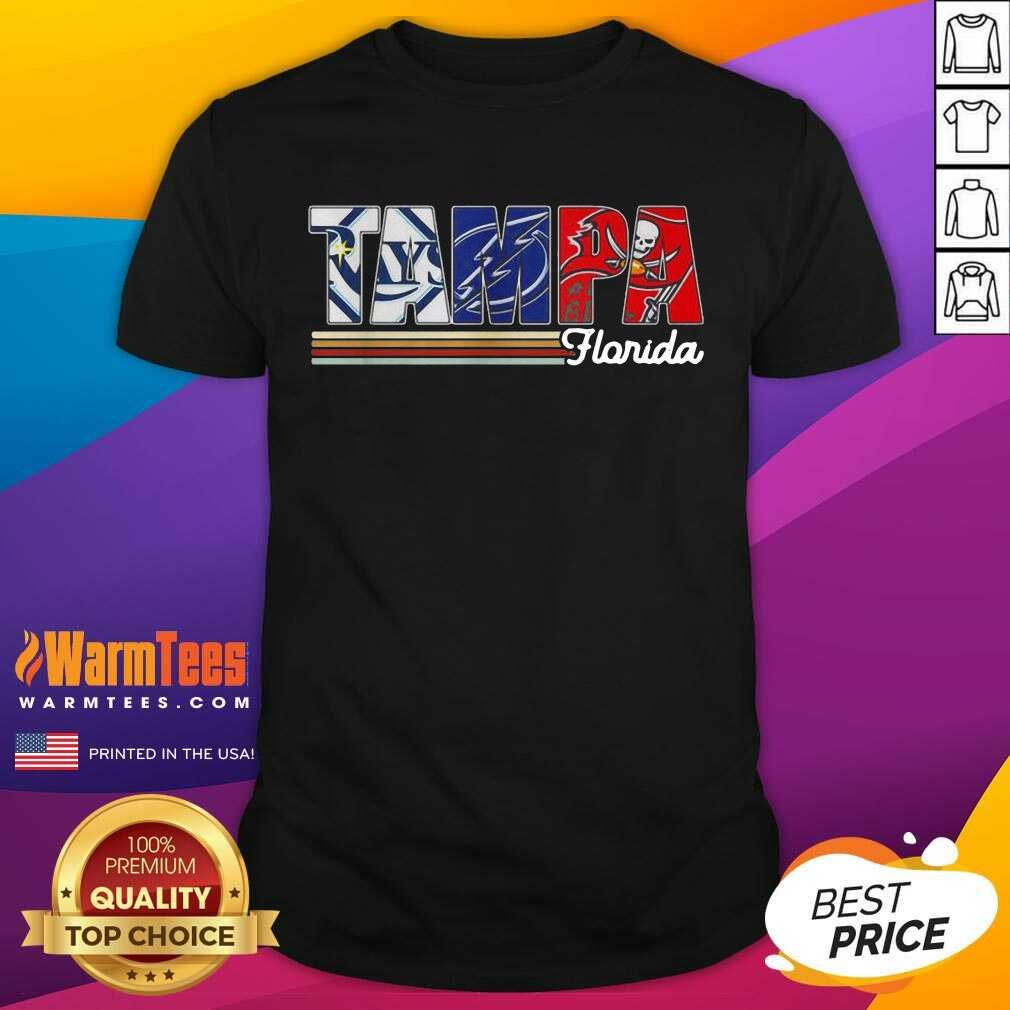 Perfect Tampa Tampa Bay Rays Tampa Bay Lightning Tampa Bay Buccaneers Florida Vintage Shirt