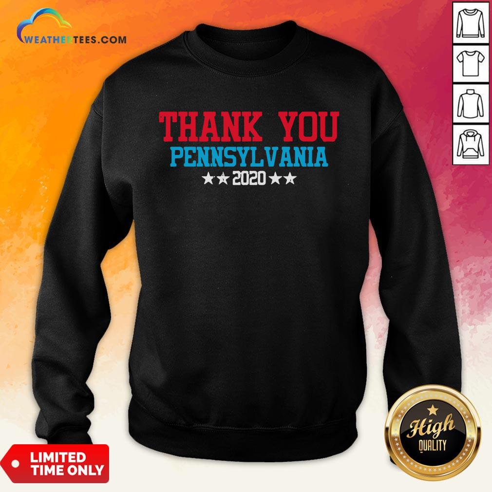 Perfect Thank You Pennsylvania 2020 Vote Joe Biden Victory President Shirt - Image 4