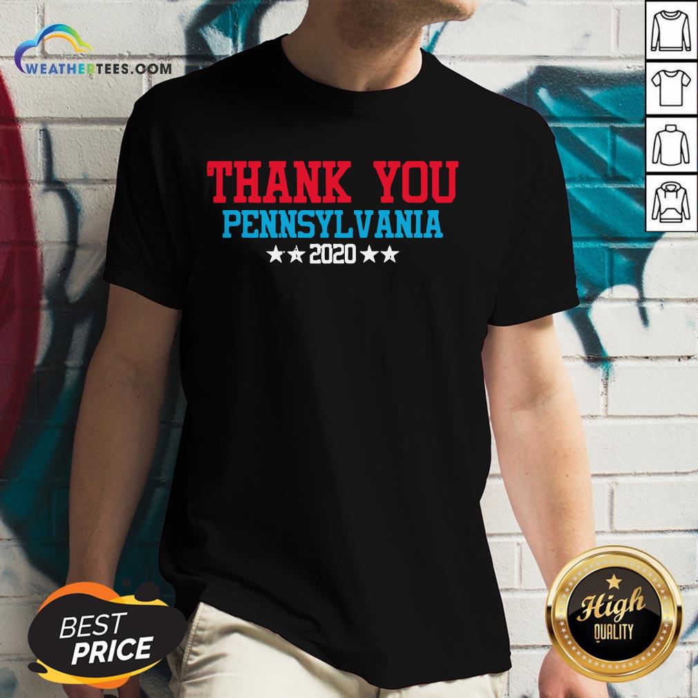 Perfect Thank You Pennsylvania 2020 Vote Joe Biden Victory President Shirt - Image 2