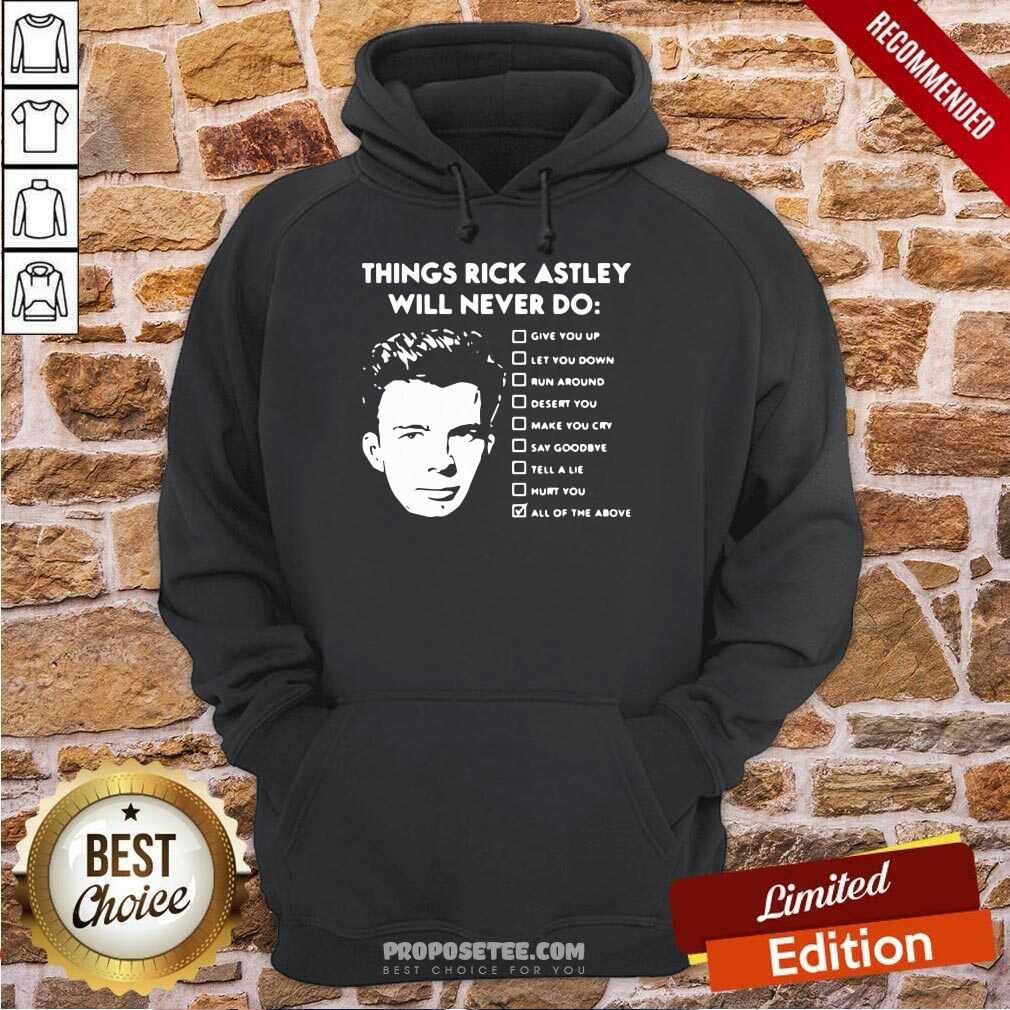 Perfect Things Rick Astley Will Never Do Give You Up Let You Down Run Around Desert You Shirt - Image 3