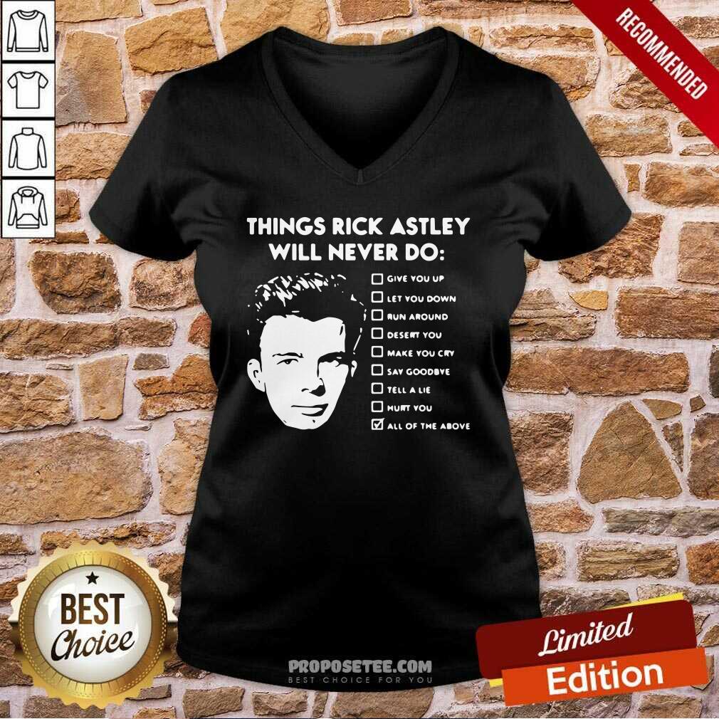 Perfect Things Rick Astley Will Never Do Give You Up Let You Down Run Around Desert You Shirt - Image 4