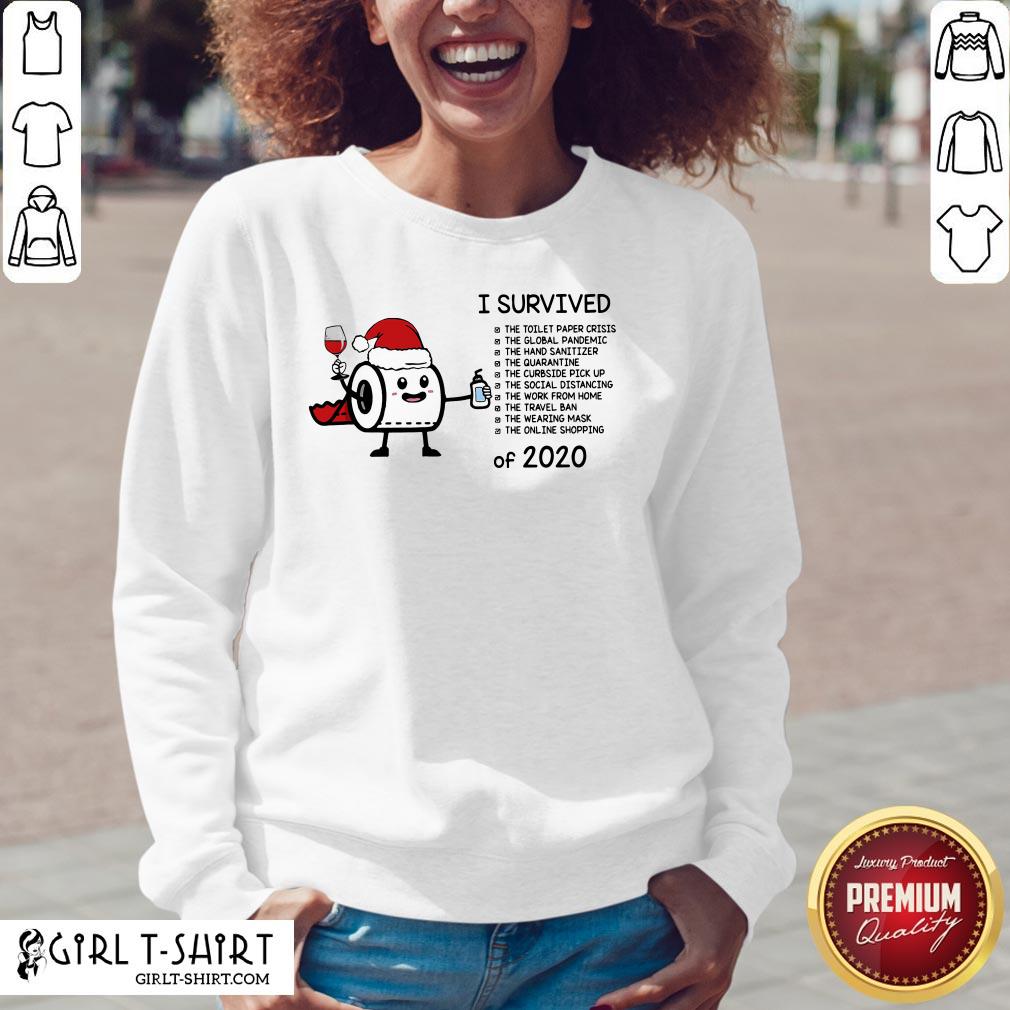 Perfect Toilet Paper I Survived The Global Pandemic Of 2020 Christmas Shirt - Image 2