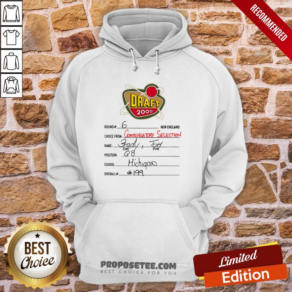Perfect Tom Brady 2000 Draft Card New England Football Fan V2 Shirt - Image 5