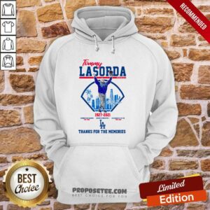 Alternative view of Perfect Tommy Lasorda Manager 1927 2021 Thanks For The Memories Shirt