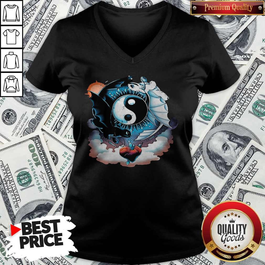 Perfect Toothless Dragon And His Girlfriend Heart Moon Shirt - Image 2