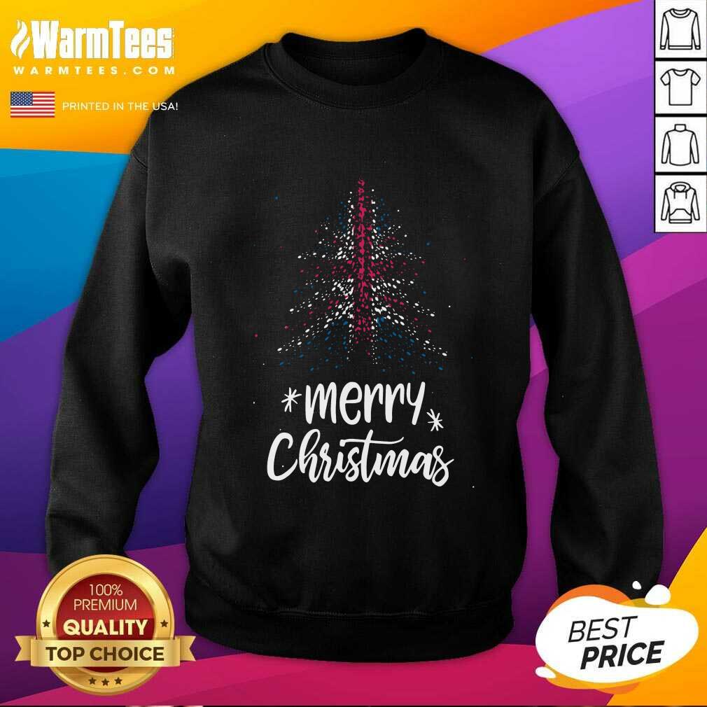 Perfect Tree England Flag Merry Christmas Shirt - Image 3