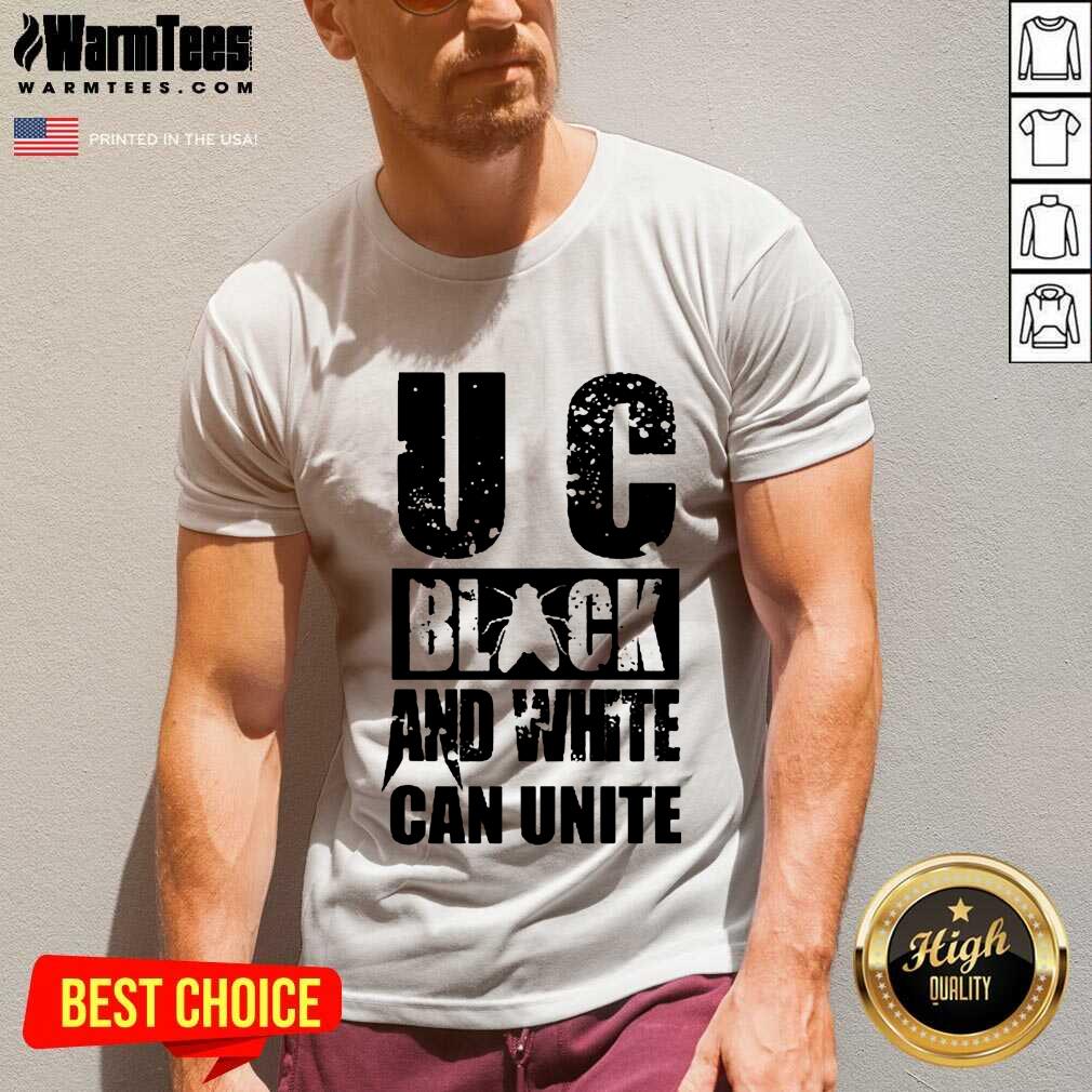 Perfect U C Black And White Can Unite Shirt - Image 5