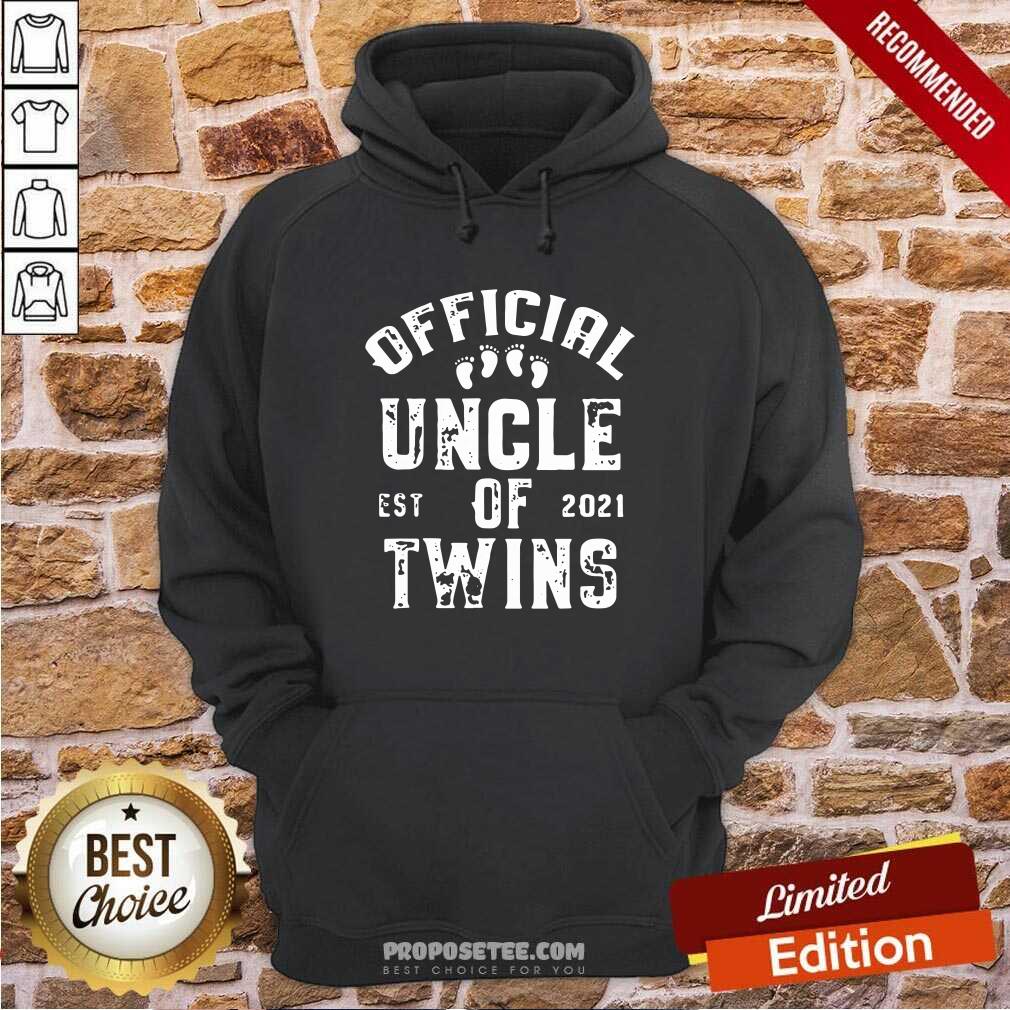 Perfect Uncle Of Twins Est 2021 Fathers Day Shirt - Image 5