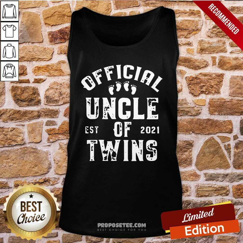 Perfect Uncle Of Twins Est 2021 Fathers Day Shirt - Image 3