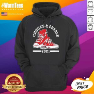 Alternative view of Perfect Vice President Kamala Harris Chucks And Pearls 2021 Red Shirt