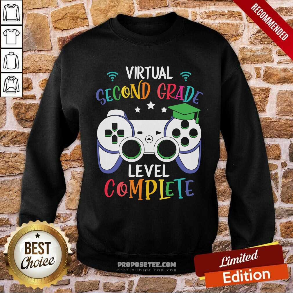 Perfect Virtual Second Grade Game Console Level Complete Shirt - Image 5