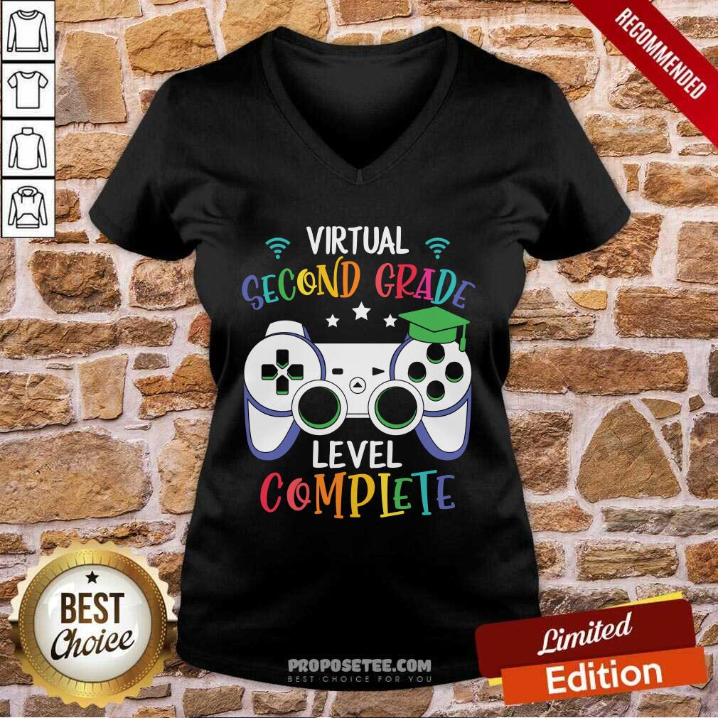 Perfect Virtual Second Grade Game Console Level Complete Shirt - Image 3