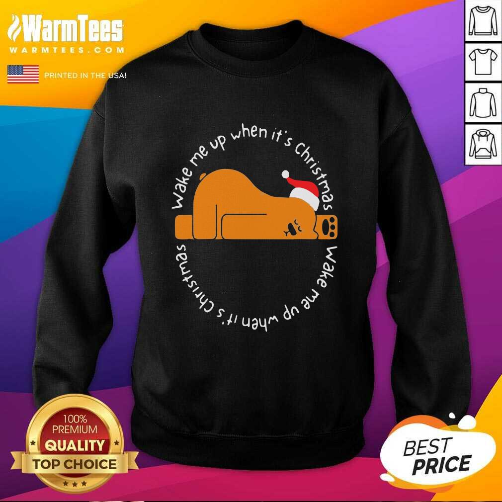 Perfect Wake Me Up When It’s Christmas Shirt - Image 3