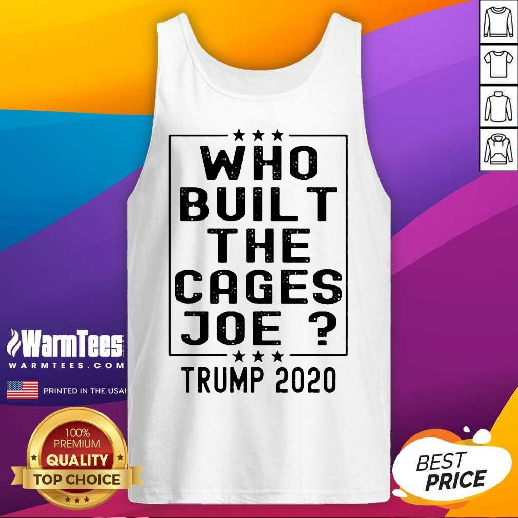 Perfect Who Built The Cages Joe Trump 2020 Shirt - Image 4
