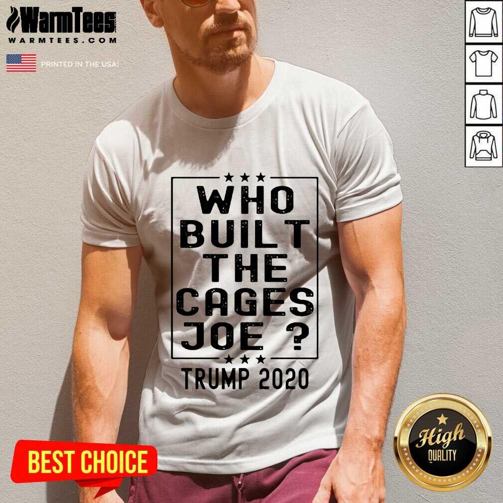 Perfect Who Built The Cages Joe Trump 2020 Shirt - Image 5