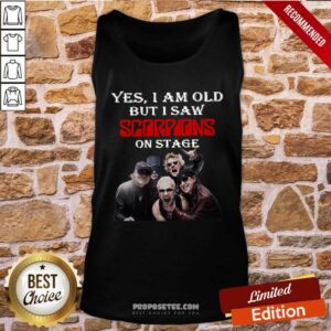 Alternative view of Perfect Yes I Am Old But I Saw Scorpions On Stage Shirt