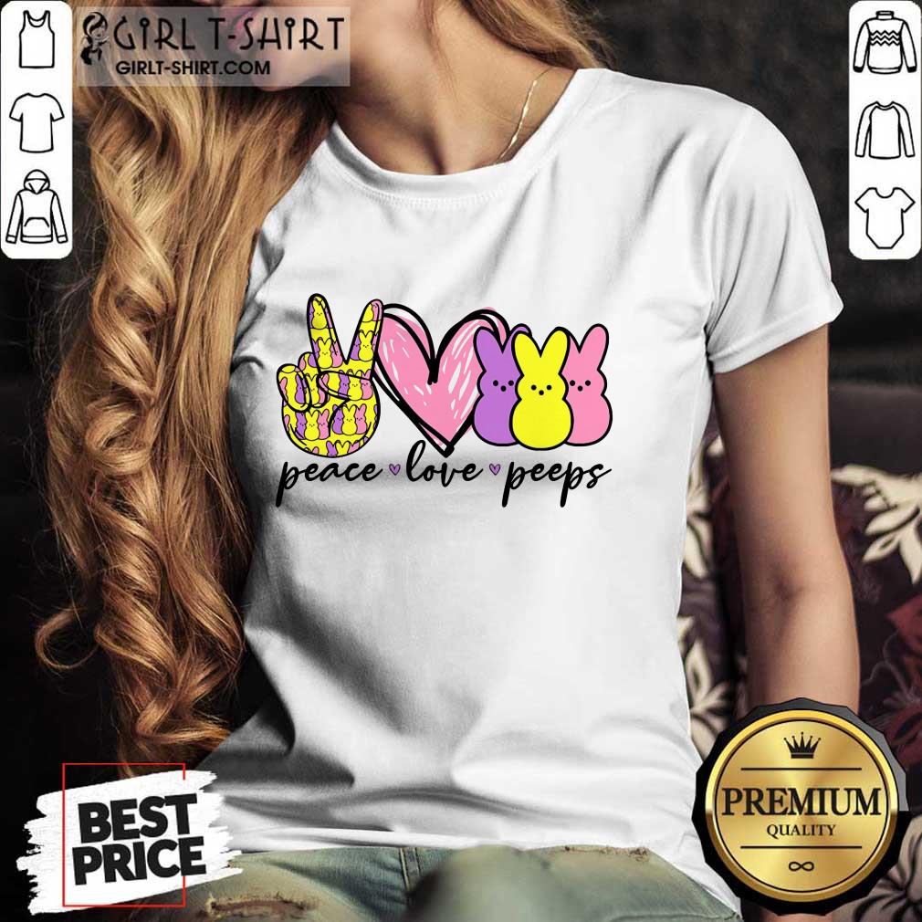 Perfet Peeps Peace Love Bunny Shirt - Image 2