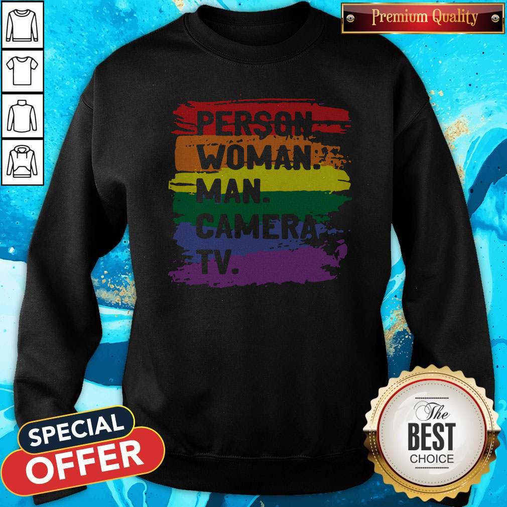 Person Woman Man Camera TV Classic 2020 Shirt - Image 5