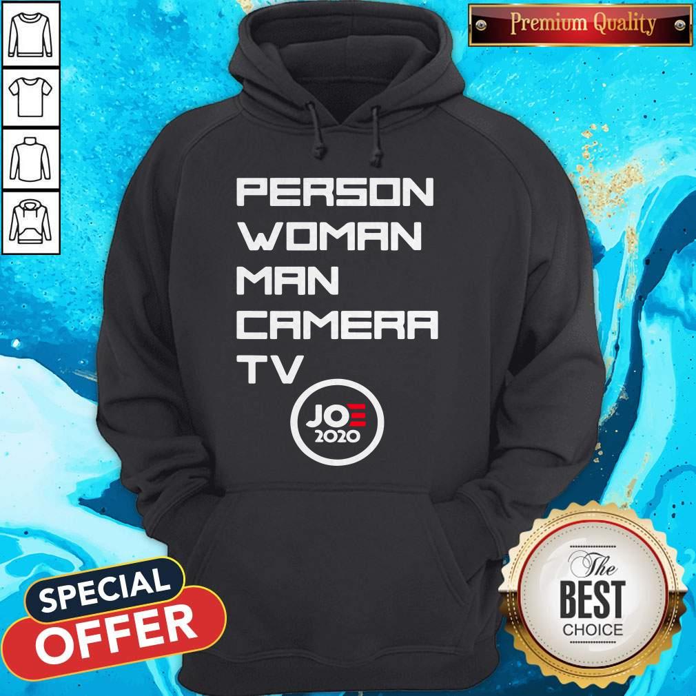Person Woman Man Camera Tv Trump Funny Joe 2020 Shirt - Image 3