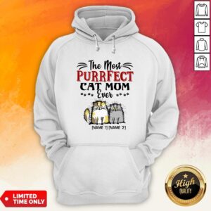 Alternative view of Personalized The Most Purrfect Cat Mom Ever 2 Accent Shirt