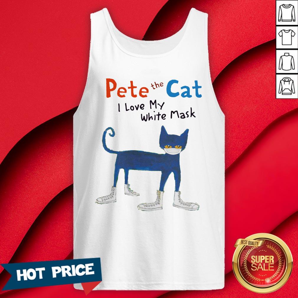 Pete The Cat I Love My White Mask Shirt - Image 2
