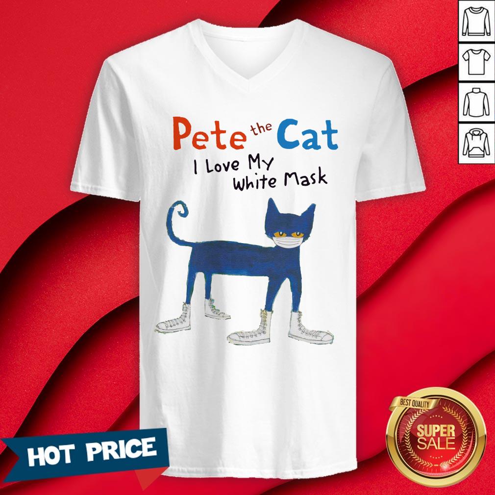 Pete The Cat I Love My White Mask Shirt - Image 3