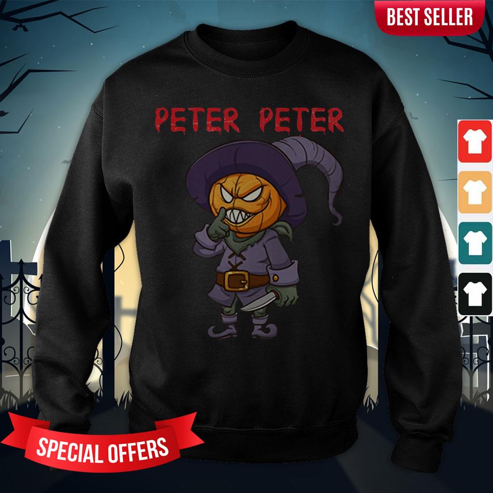 Peter Peter Halloween Killer Pumpkin Head Shirt - Image 4