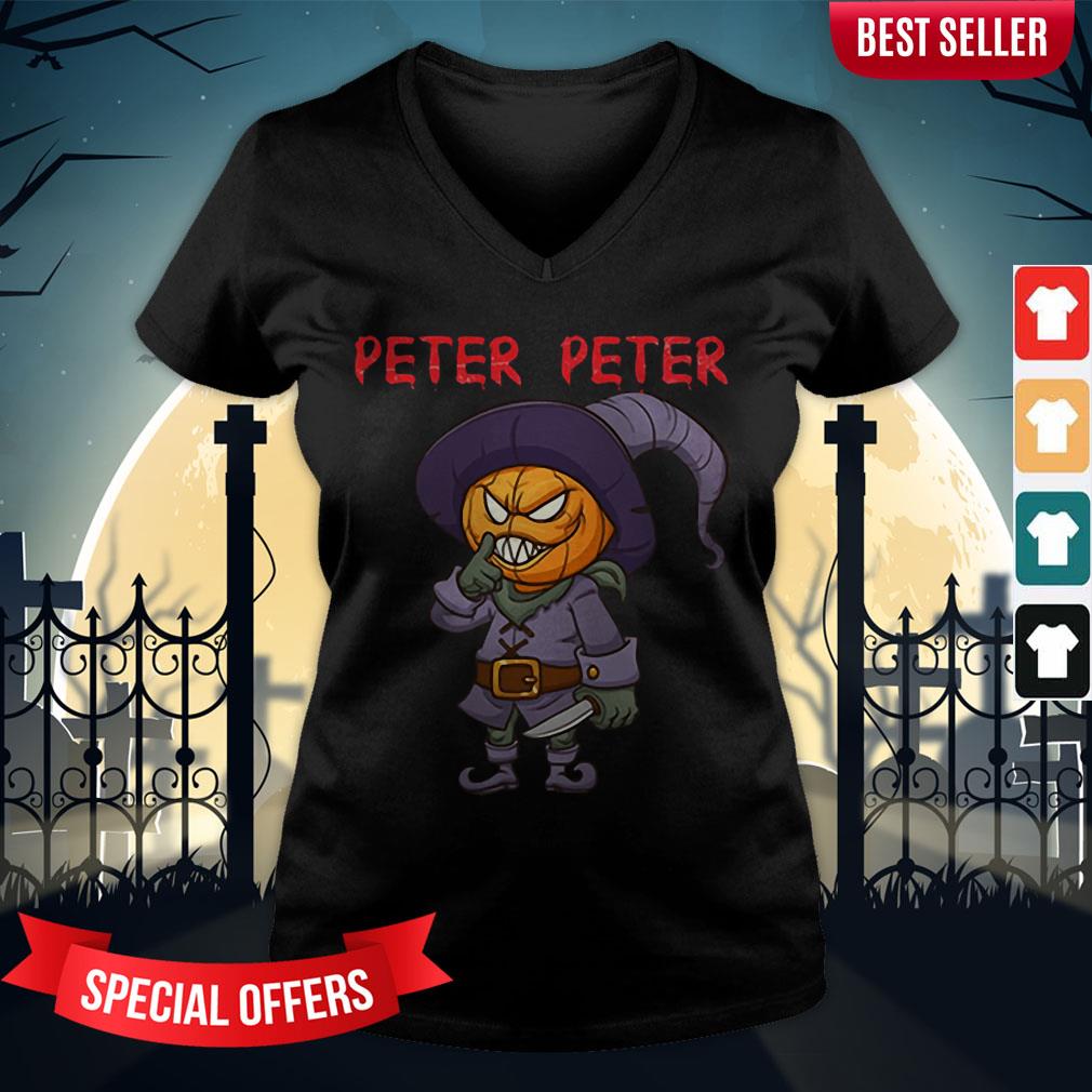 Peter Peter Halloween Killer Pumpkin Head Shirt - Image 2