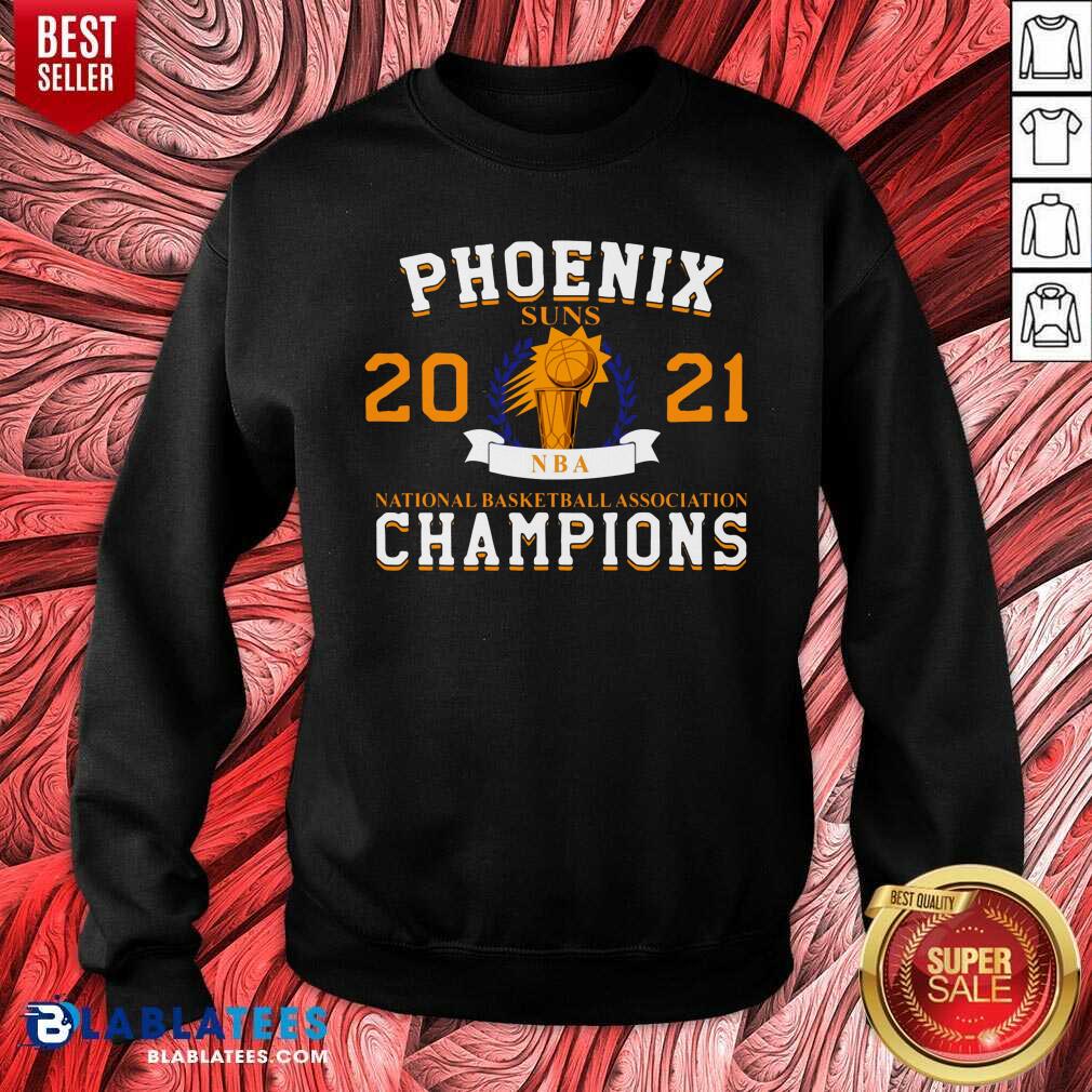 Phoenix Suns 2021 National Basketball Association Champions Shirt - Image 4