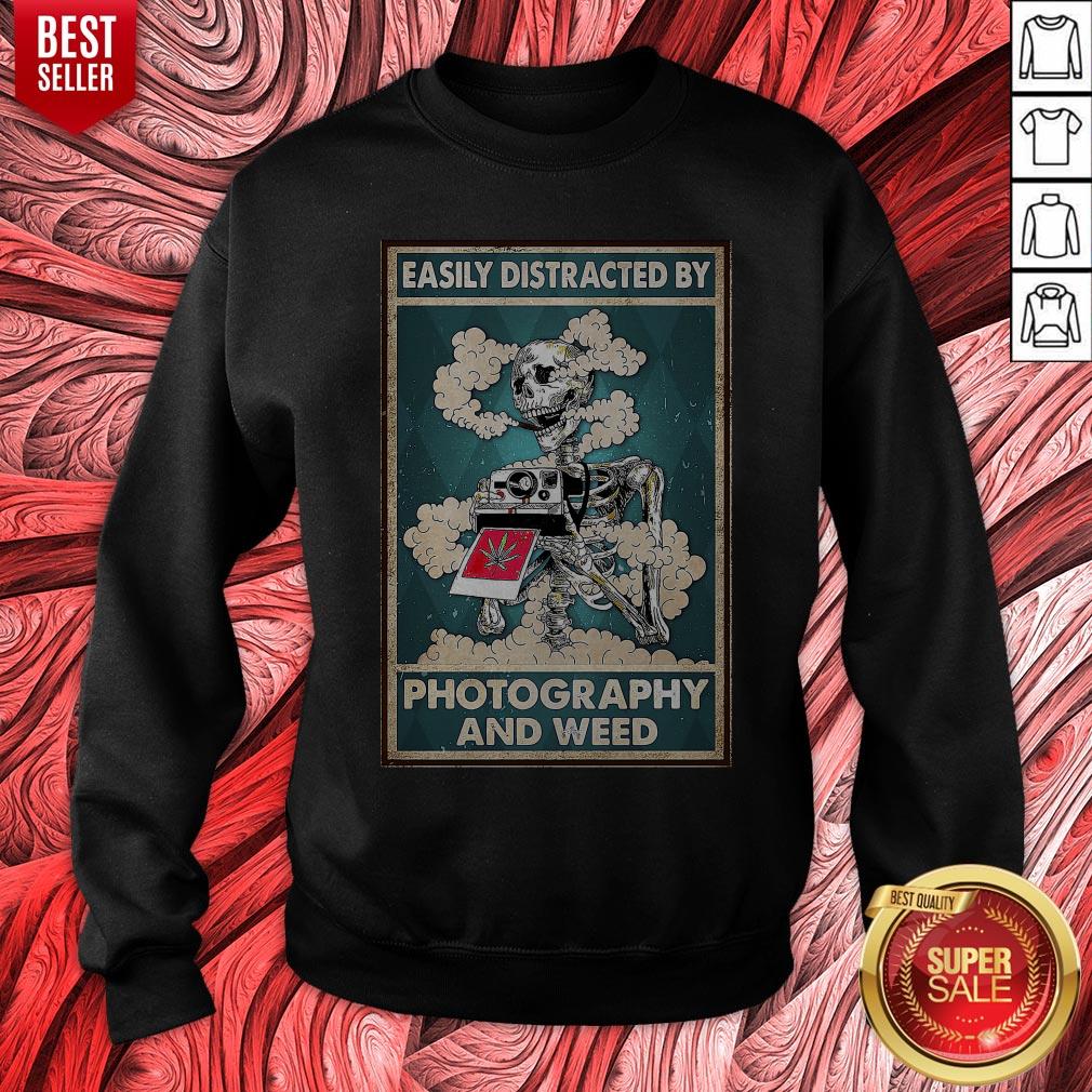 Photographer Easily Distracted By Photography And Weed Shirt - Image 5
